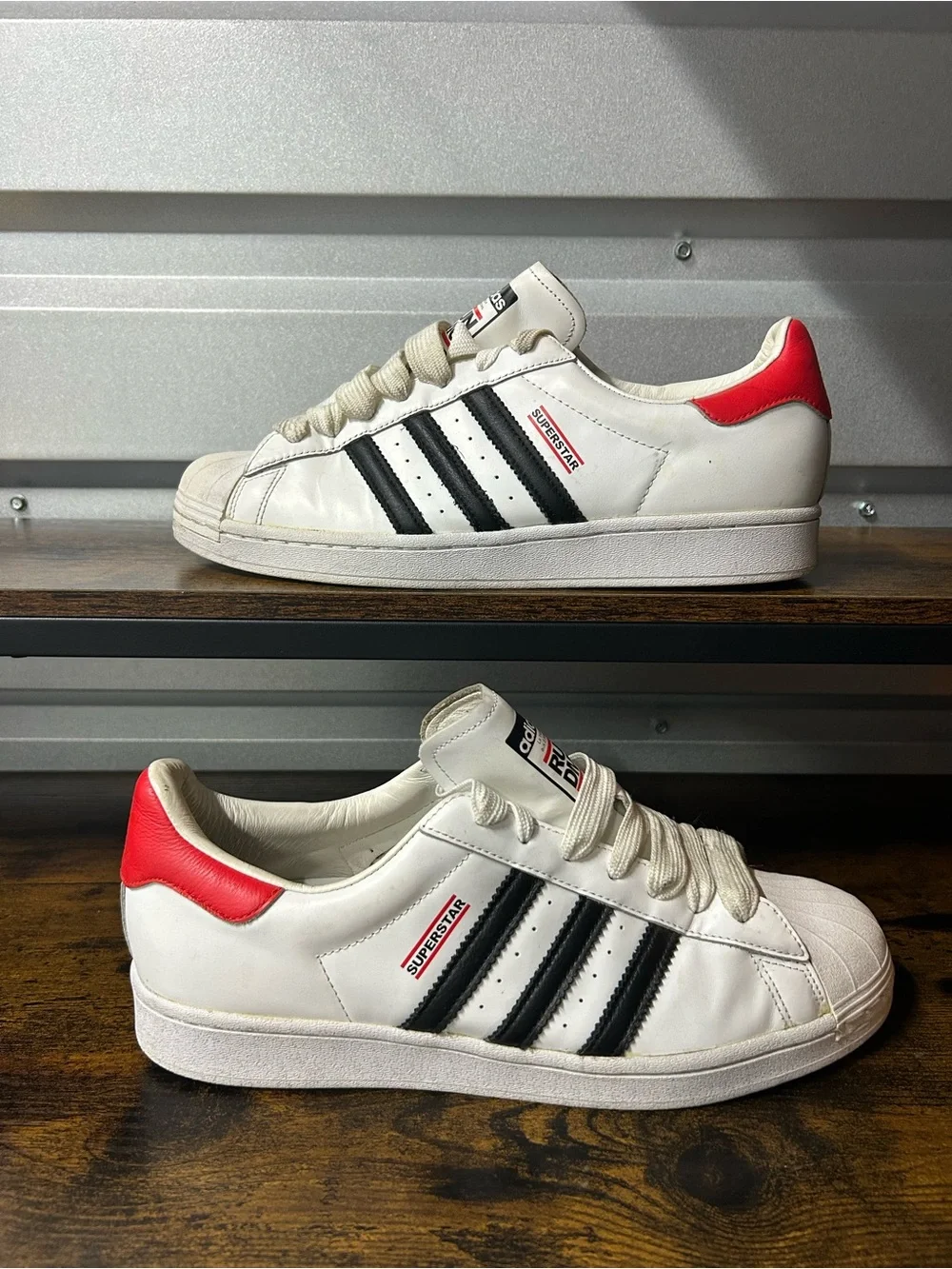 Adidas Superstar Run DMC Men's Sneakers Size 11 Black White